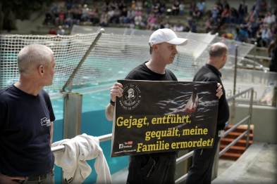 Delfinarium Demo Banner Duisburg Delfine Orca